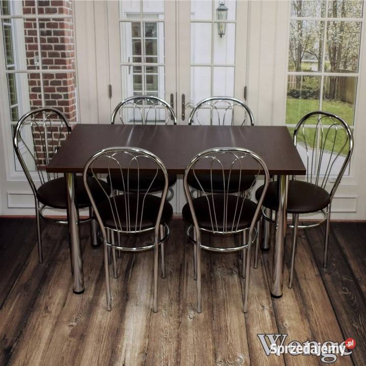 WYPRZEDAŻ Zestaw stół 120 x 70 6 krzeseł Venus Syców sprzedam