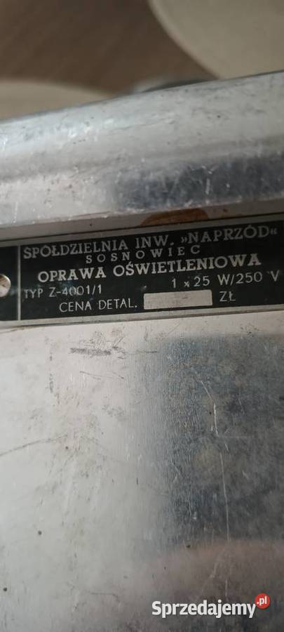 Stara lampka biurkowa PRL opolskie Nysa