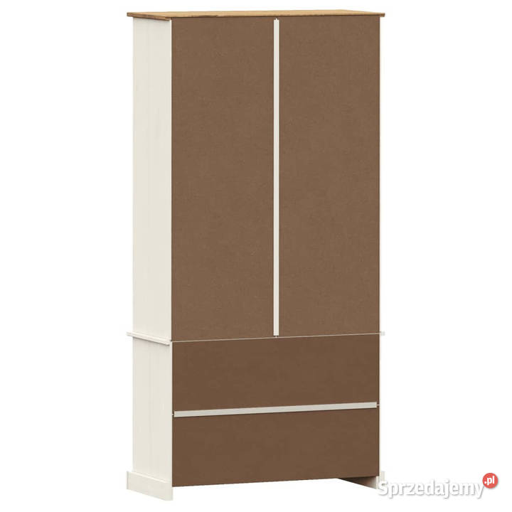 Witryna VIGO biała 85x35x170 lite drewno sosnowe Warszawa