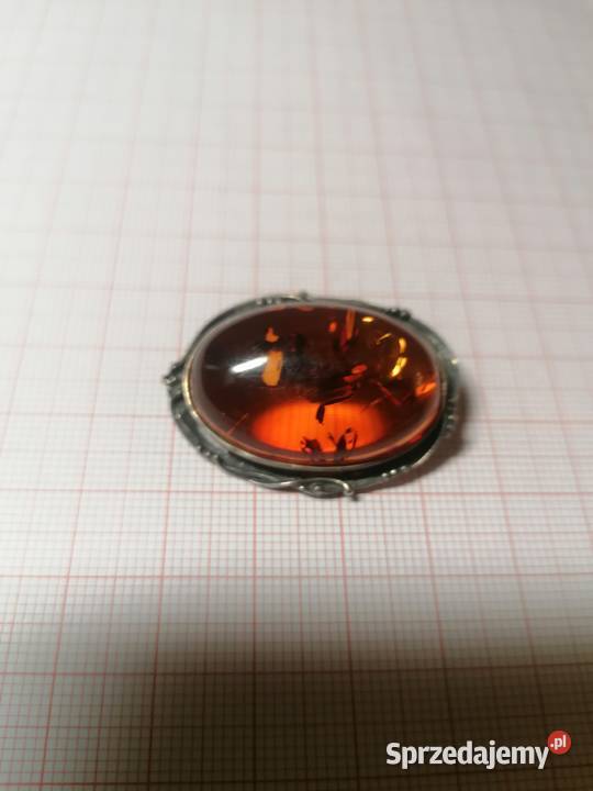 Stara broszka bursztyn Białystok