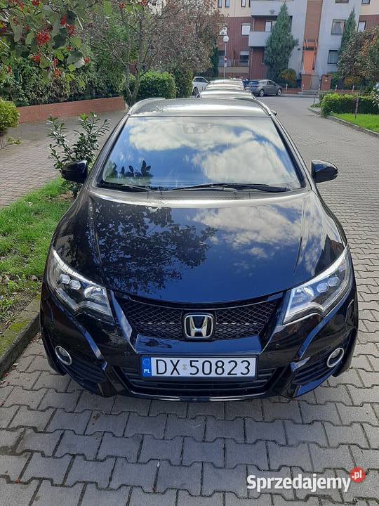 Honda Civic Tourer 2016r czarna zadbana do jazdy dolnośląskie Wrocław