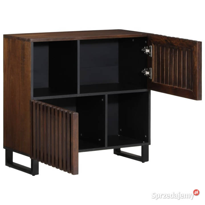 Szafka brązowa 80x34x75 lite drewno mango mazowieckie