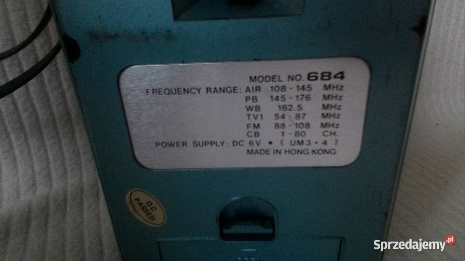 Radio Skaner Odbiornik Nasłuchowy CB AIR PB FM