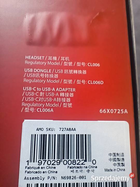 Nowe słuchawki Gamingowe HyperX Cloud III Czarne Oborniki