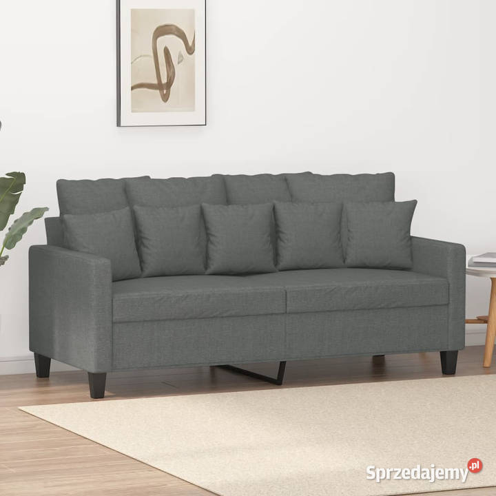 Sofa 2osobowa ciemnoszara 140 tapicerowana Warszawa