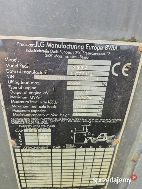 Ładowarka teleskopowa JLG4013 nie Ciechanów