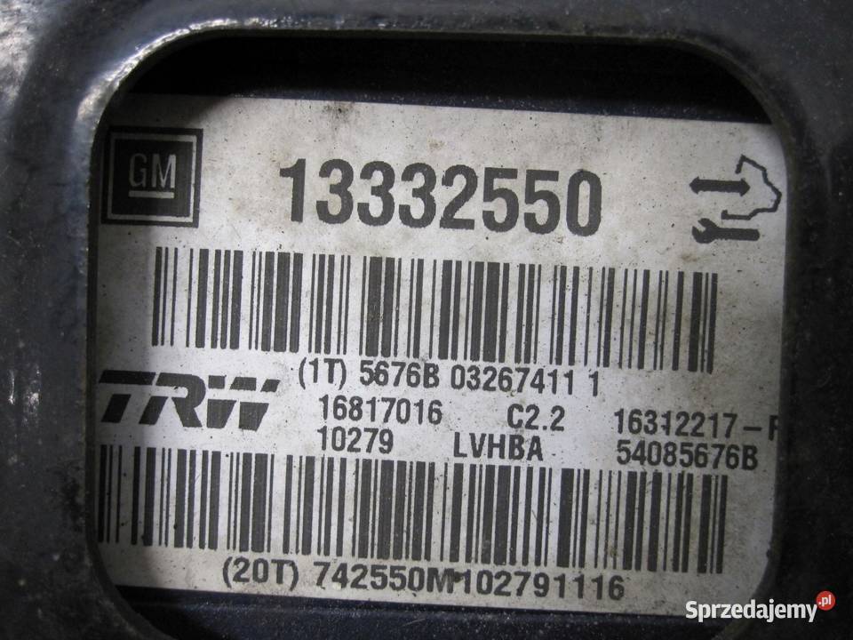 OPEL INSIGNIA A 10r pompa ABS 13332550 sprzedam