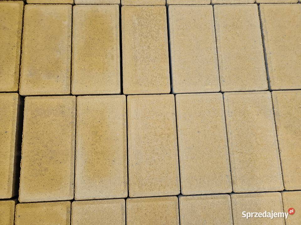 Kostka Brukowa Holland 8 Prostokąt żółta z Fazą Kostka brukowa Wielogóra