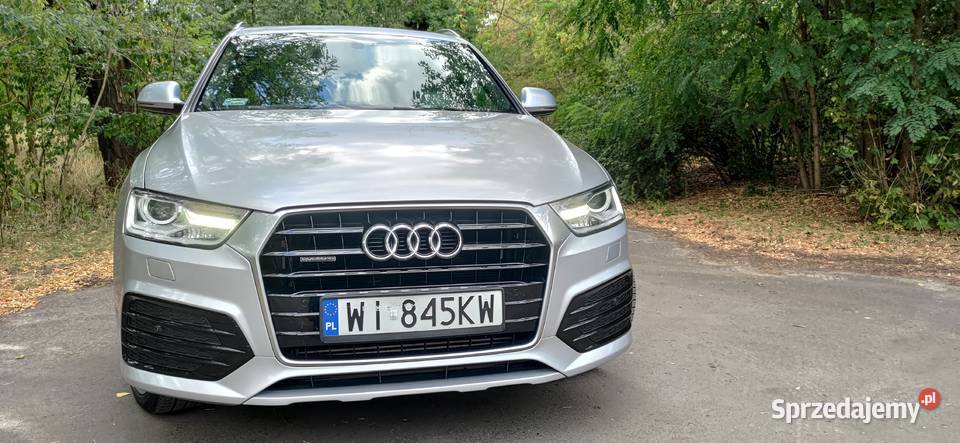 AUDI Q3 SLINE QUATTRO 2018 benzyna 20 litra 200 Zarejestrowany w Polsce mazowieckie Warszawa sprzedam