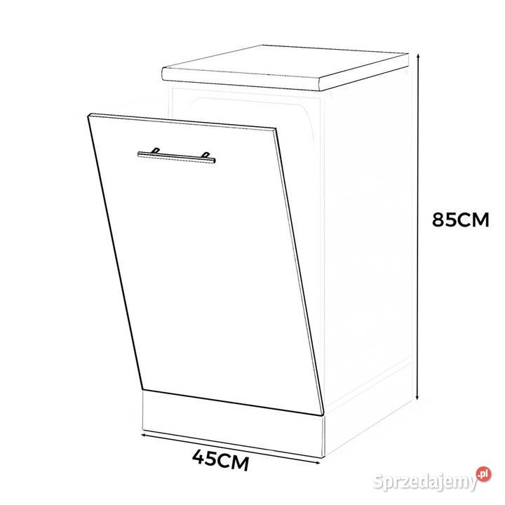 Front Do Zabudowy Zmywarki 45 Szafka Kuchenna 52cm Szafki warmińsko-mazurskie sprzedam