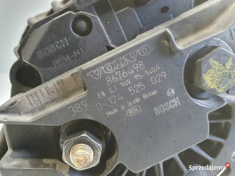 ALTERNATOR Volvo S60 V70 24 D5 8676498 bosch lubelskie Chełm