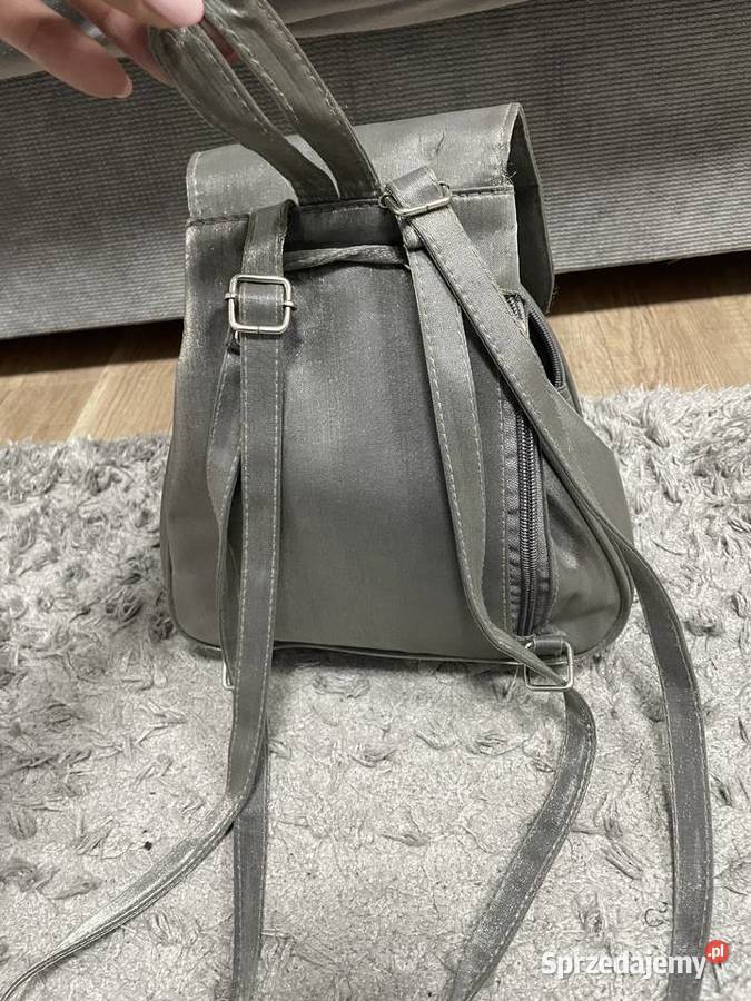 Plecak damski mały szary Chełm