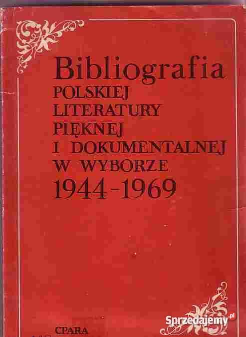 2556 BIBLIOGRAFIA POLSKIEJ LITERATURY PIĘKNEJ I Proza i poezja Proza i poezja Czyrna