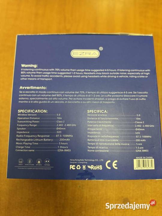 Słuchawki nauszne Ezra BW03 Elbląg