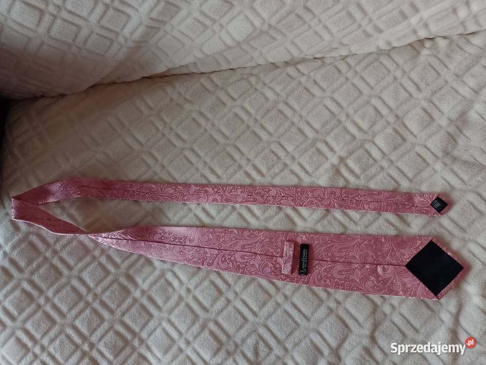 Landisun of HimalayaRóżowy krawat jedwabny ze Krawaty Kraków