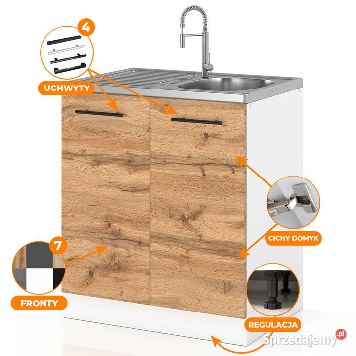 szafka kuchenna stojąca modułowa pod zlewozmywak 52cm Elbląg sprzedam