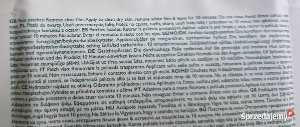 Nawilżające płatki żelowe do twarzy Oriflame Kraków