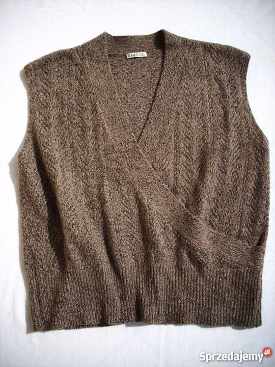 GEORGE Sweter Kamizelka Angora Ażur j NOWA 50 52 Esprit Odzież damska małopolskie Nowy Sącz