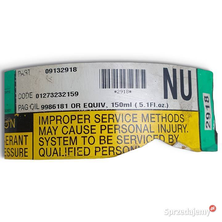 SPRĘŻARKA KLIMATYZACJI Opel Corsa C 12 16V osobowe Chełm