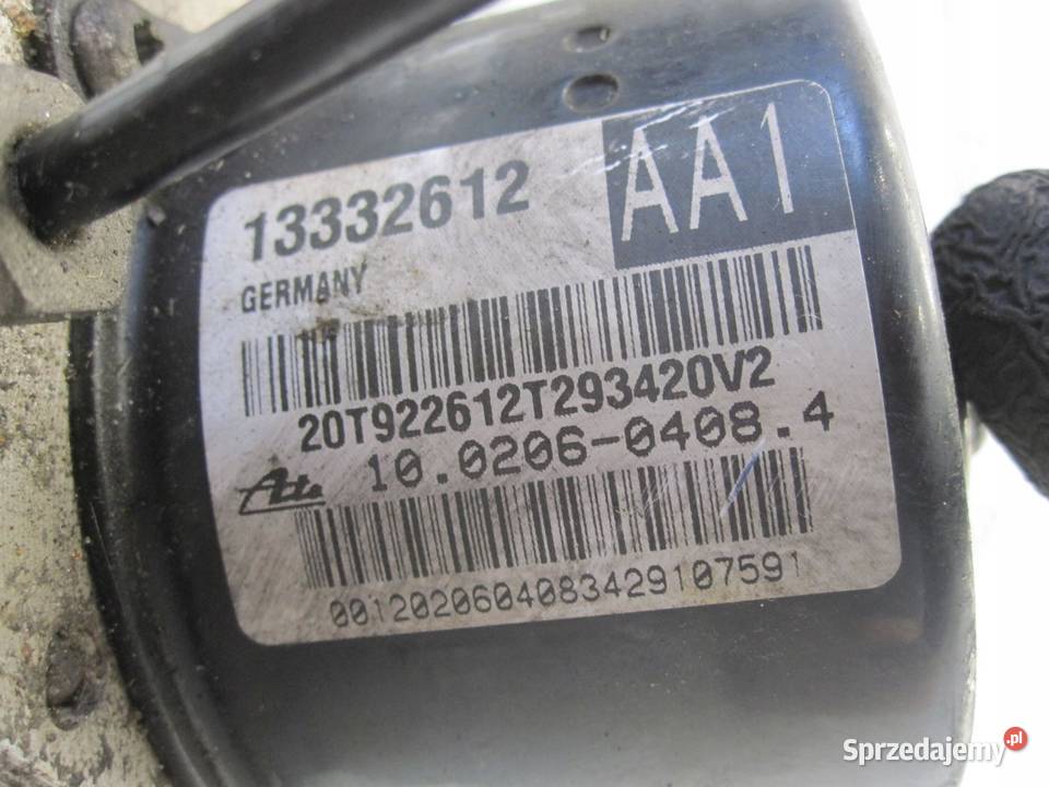 OPEL ASTRA J 10r pompa ABS 13332612