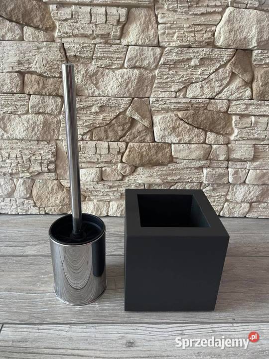 Szczotka WC do toalety czarny mat połysk chrom Dębica