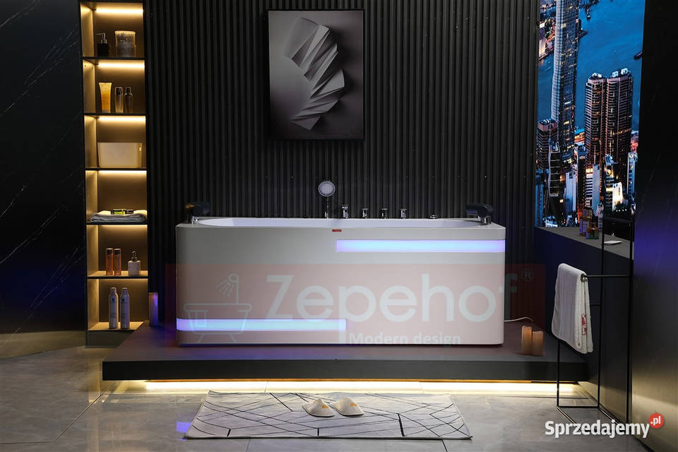 Wanna z hydromasażem EB869 prostokątna Grabówka