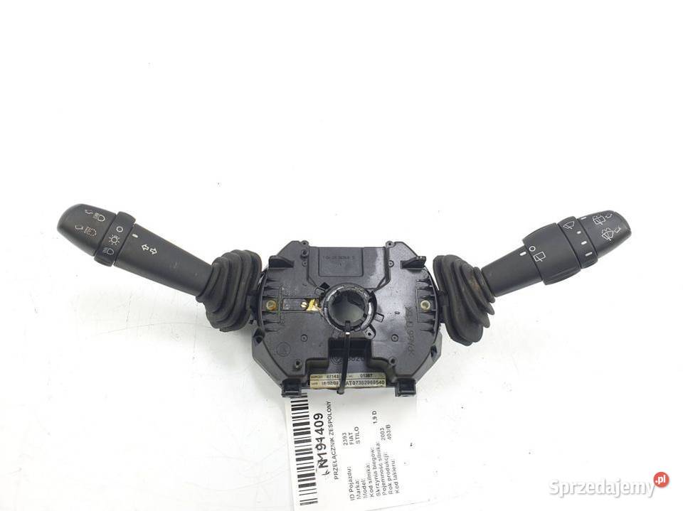 PRZEŁĄCZNIK ZESPOLONY FIAT STILO 07352969540 osobowe Lipno