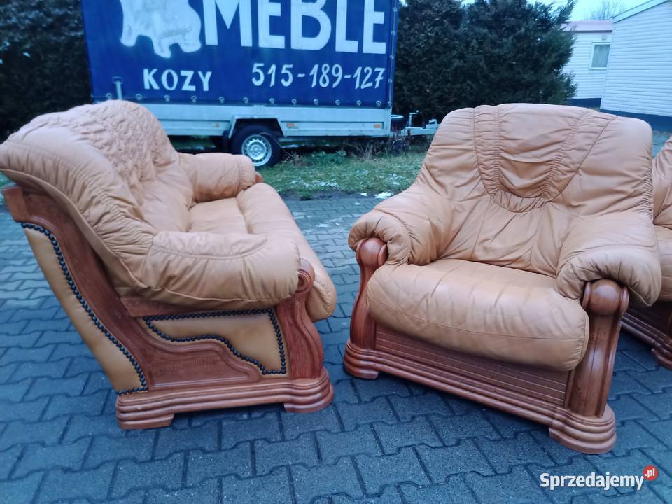 Komplet Wypoczynkowy VANILLA 311 i Stolik dąb śląskie Kozy