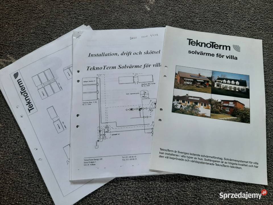 Kolektory słoneczne firmy Tekno Term Miłków