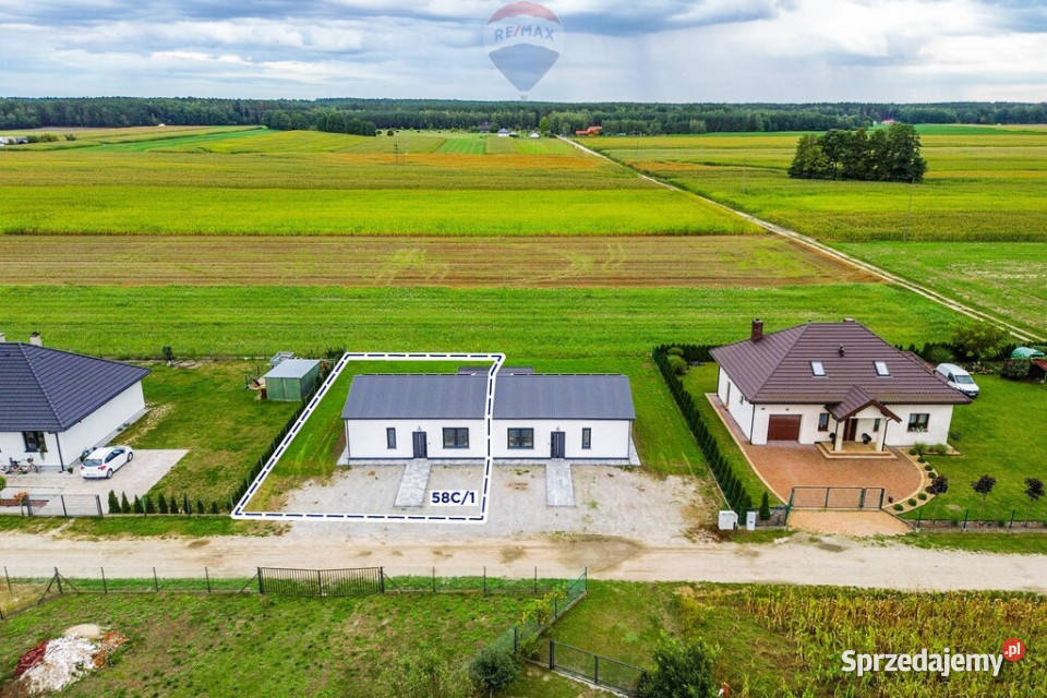 Nowy dom w zabudowie bliźniaczej lewa strona mieszkalny Sprzedaż Galewice