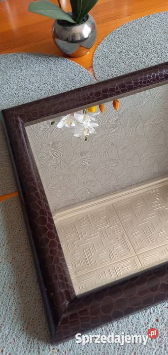 Lustro 36x36 w drewnianej ramie Małkinia Górna