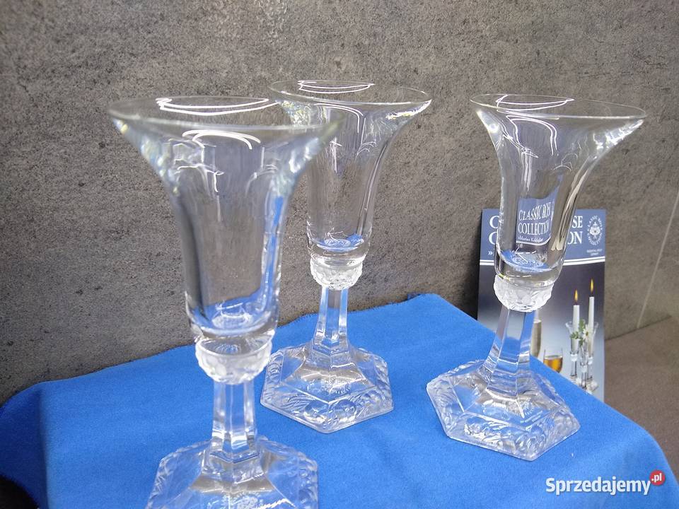 Świeczniki Rosenthal Maria Kryształowa 3 Porcelana i szkło Kalisz
