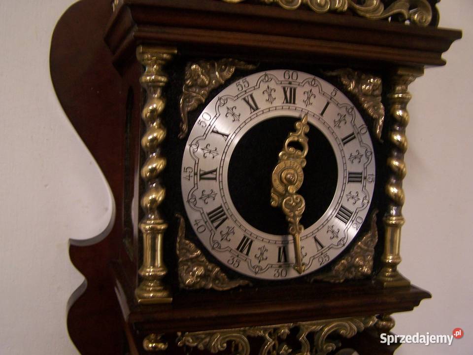 tan Nie wymaga renowacji Antyczny zegar wiszący ścienny Koszalin