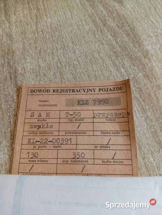 Sprzedam przyczepkę pozostałości burtowe