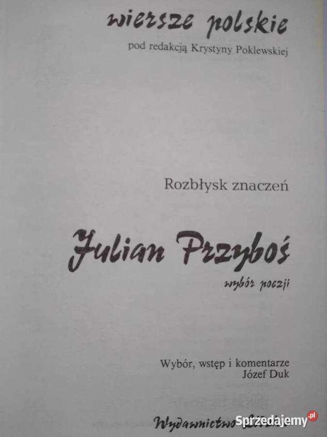 Przyboś wiersze polskie Rok wydania 1986 Gdańsk