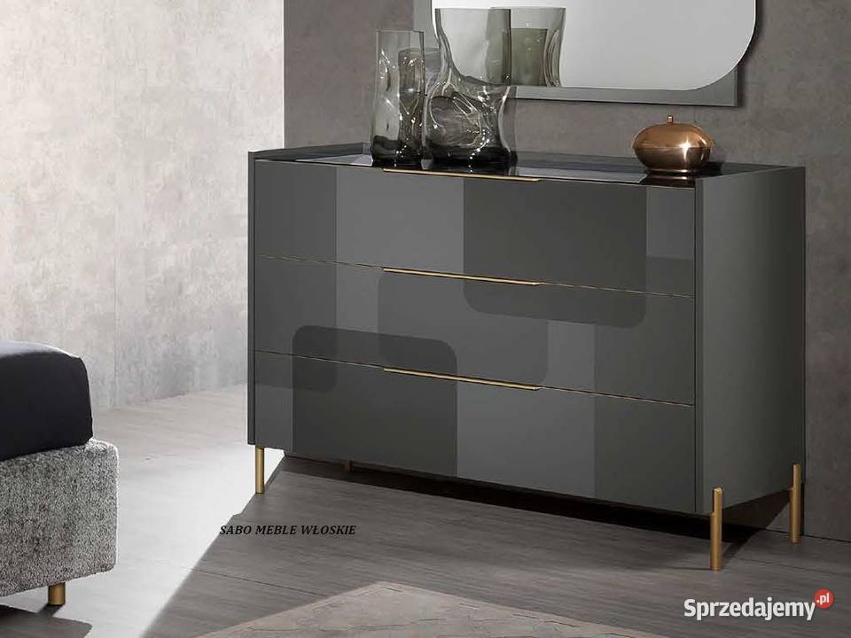 Włoska komoda do sypialni Bella Casa Lux nóżki podkarpackie Przemyśl