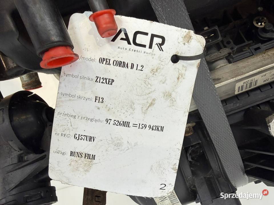 SILNIK Z12XEP Opel Corsa C D Agila A 12 16V 80 Chełm
