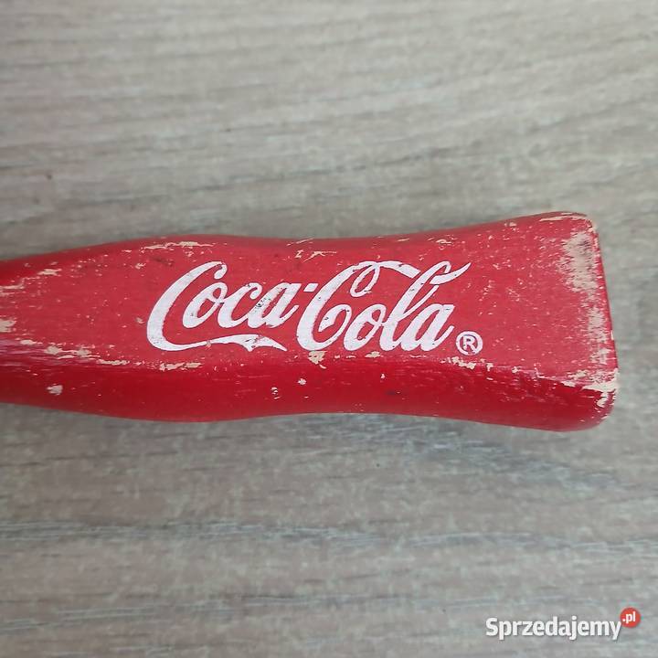 Stary drewniany otwieracz do butelek CocaCola Warszawa