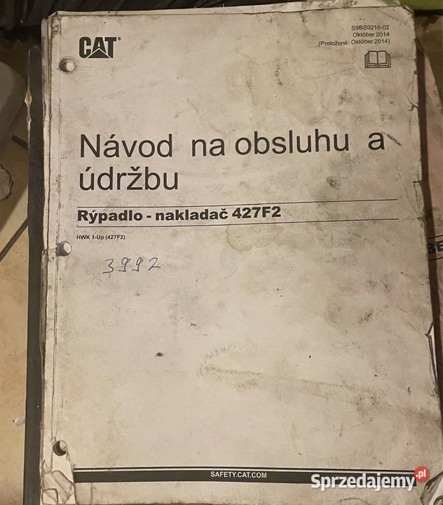 Instrukcja obsługi i konserwacji CAT CATERPILLAR małopolskie Chełmiec