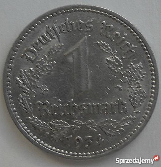 NIEMCY1 REICHSMARK1934 rA NIKIEL mazowieckie Legionowo