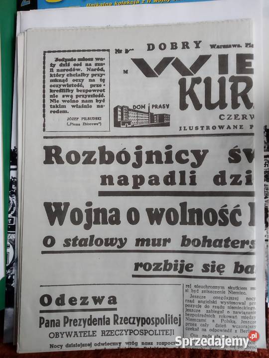 Gazety Wojenne historia wojen 1939 1950 Warszawa