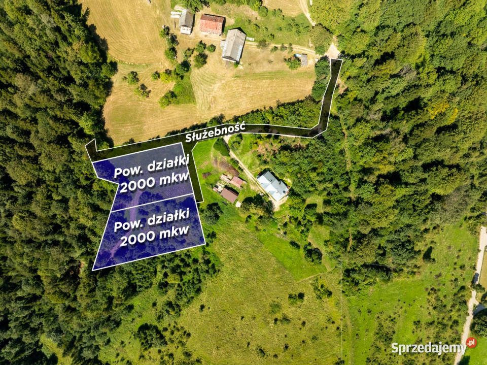 Działka inwestycyjna Krościenko Dunajcem utwardzona Sprzedaż Krościenko nad Dunajcem sprzedam