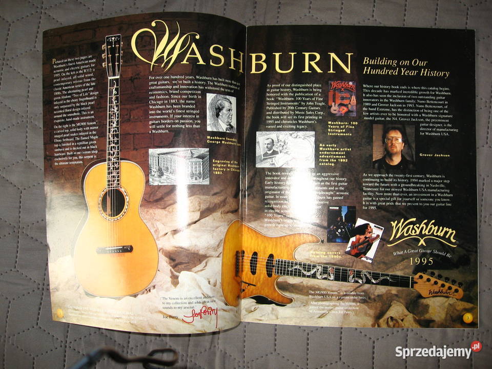 Washburn 1995 katalog gitar Gitary i akcesoria