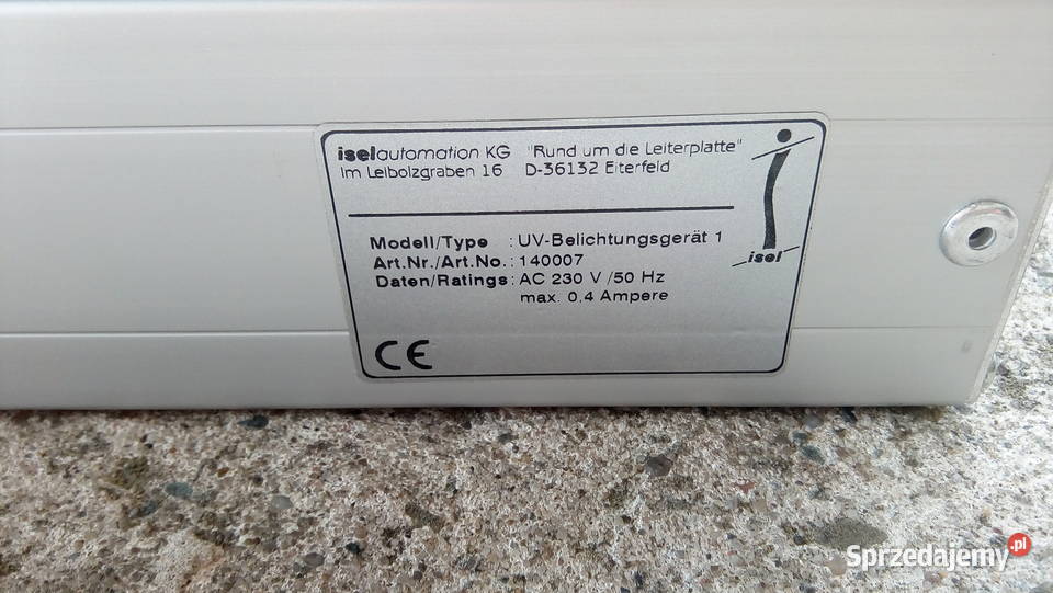 Naświetlarka UV Isel Krzeszowice