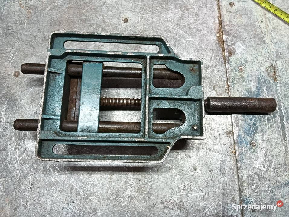 Imadło wiertarki stołowej 100mm stare ścisk Wałbrzych