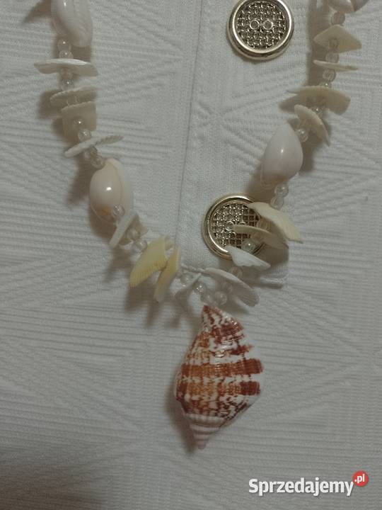 Hiszpańskie korale z Madrytu naszyjnik muszelki Dodatki