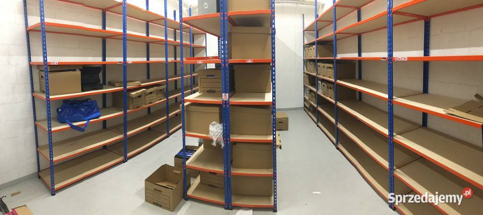Regal do garażu magazynu sklepu regały kątownik Magazynowanie Krośnice