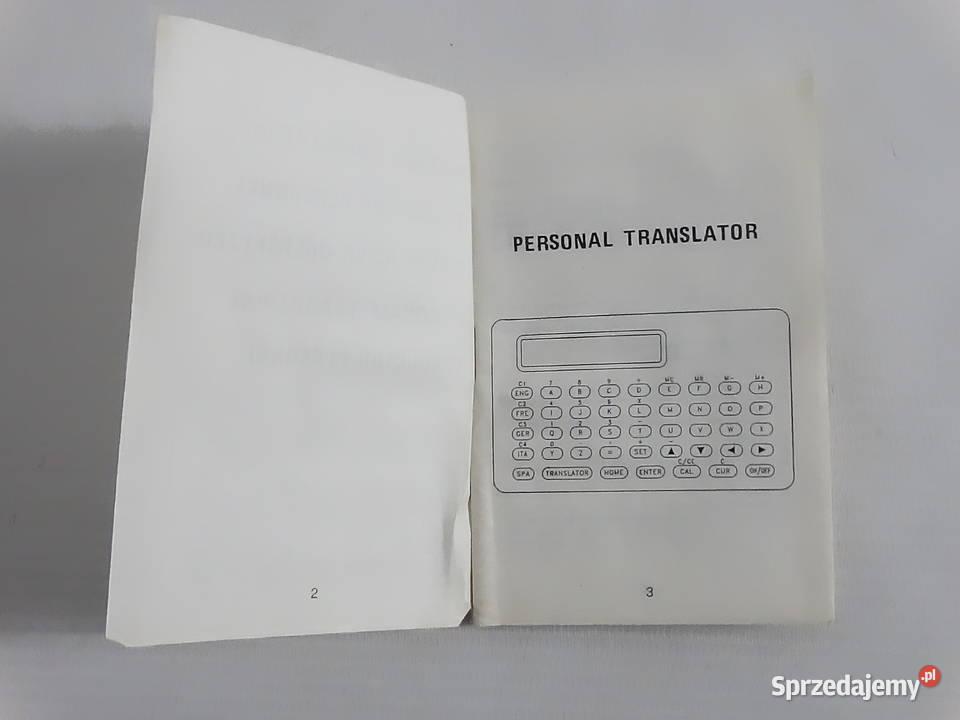 Retro Translator Elektroniczny 5 Języków Vintage Biłgoraj