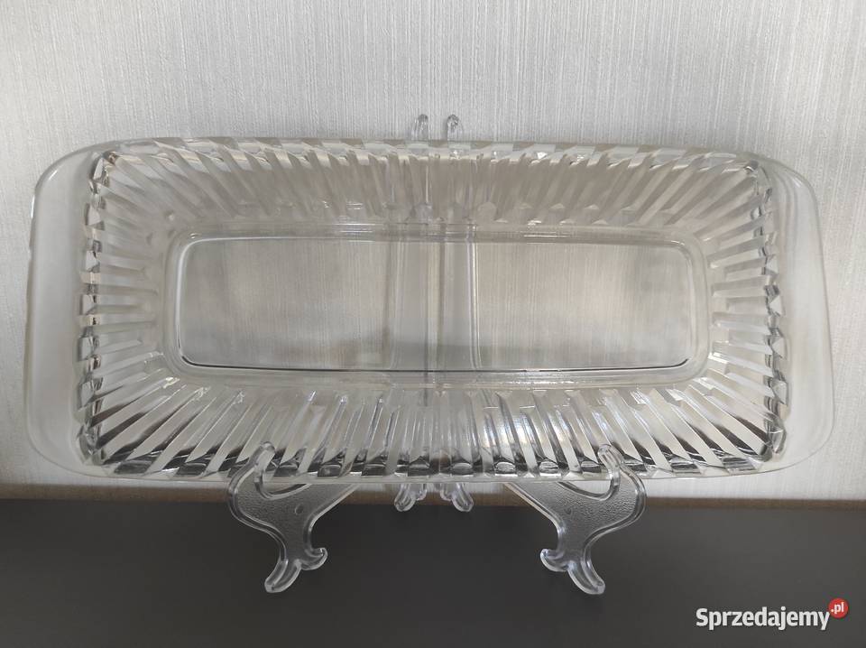 Keksówka półmisek 35 stare szkło PRL Białystok