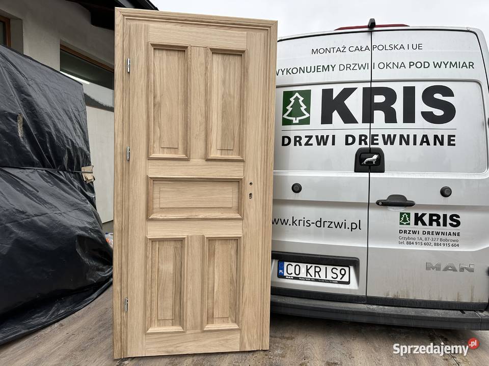 Drzwi drewniane lite dębowe Na każdy wymiar Cała